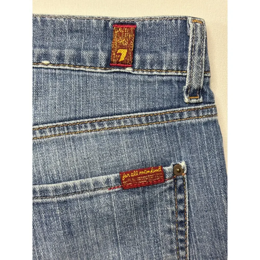 7 For All Mankind Men's Standard Fit Straight Leg Blue Jeans - Size 36 (37x33)*‎
